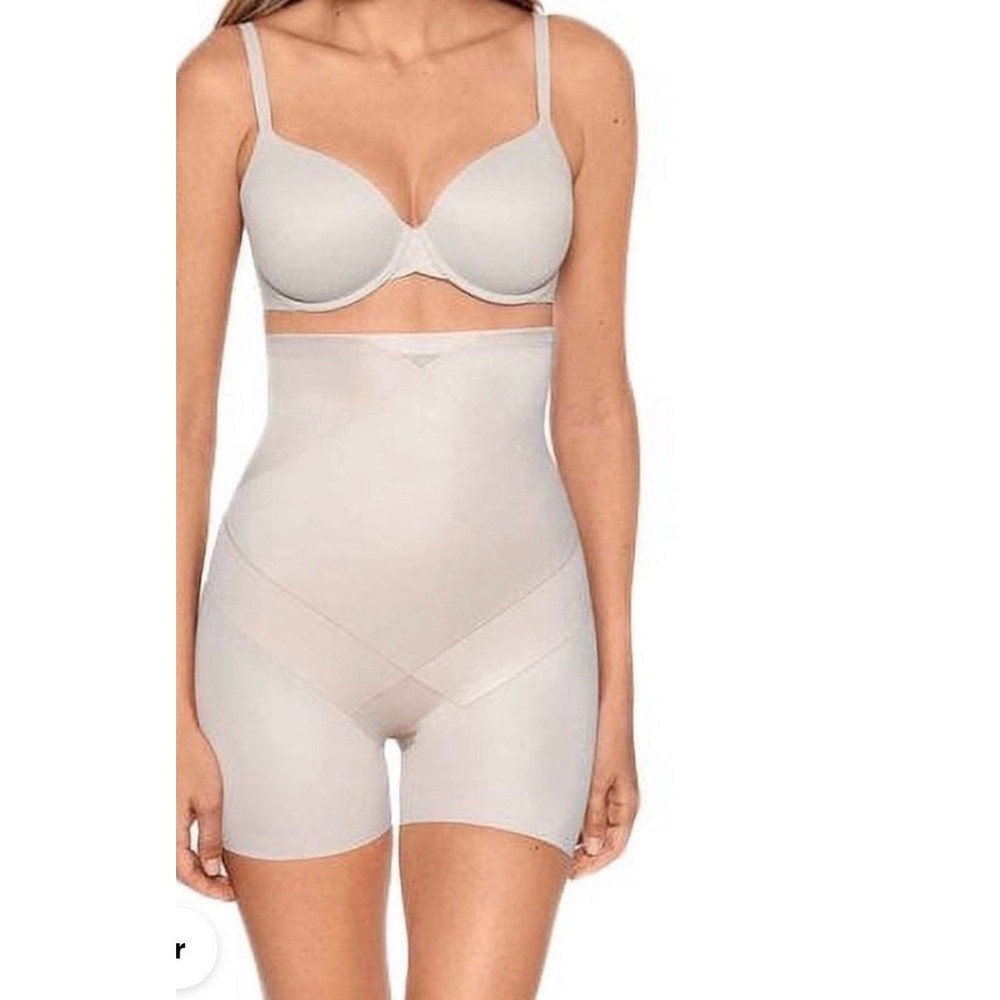 Miraclesuit Tummy Tuck Extra Firm Control High-Waist Bike Shorts 2416 Warm Beige
